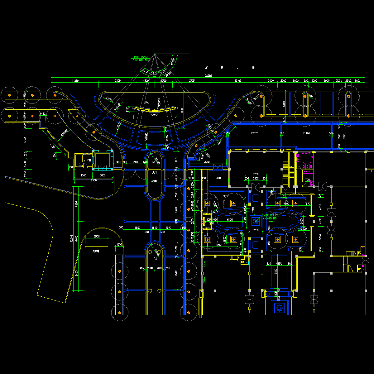 x01-01a区定位放线平面图.dwg