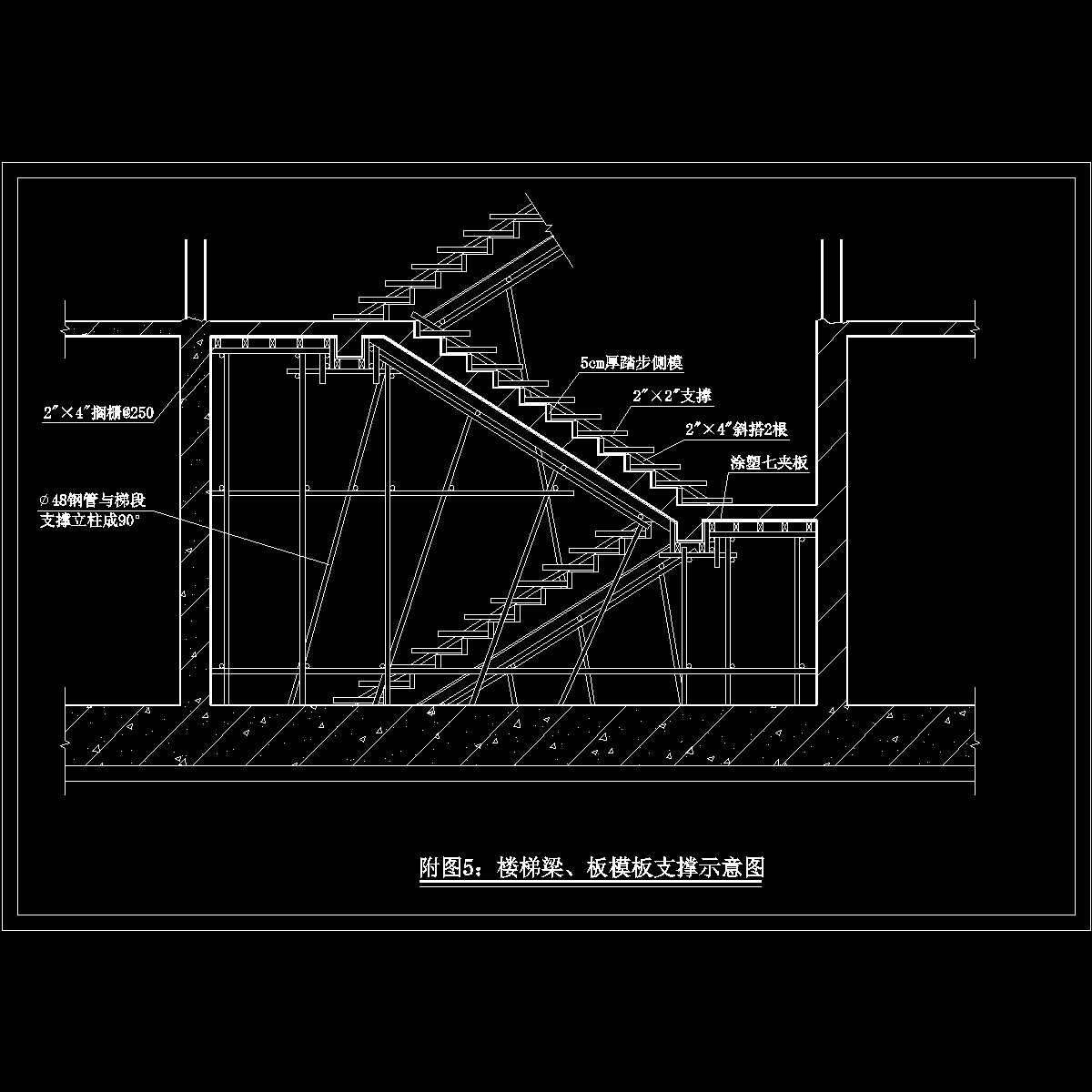 5 楼梯模板支撑详图.dwg