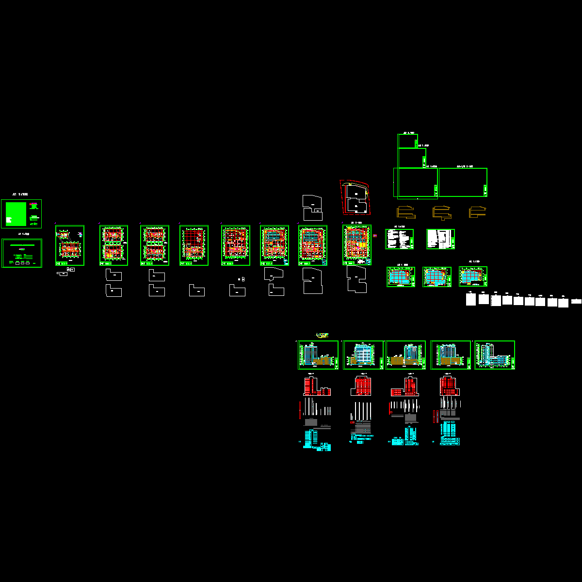 施工平面-立面(层高3.3)_t3.dwg