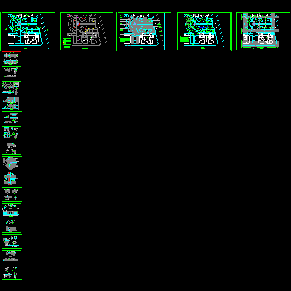 红石中央花园a区景观施工图.dwg
